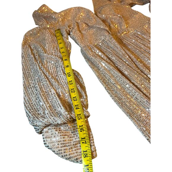 Giffniseti Sequin Gold Gown - Sze XL - Picture 12 of 16